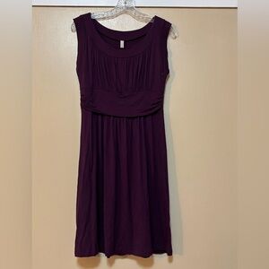 Purple Cap Sleeve Dress